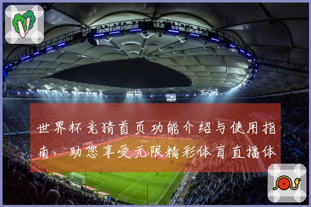 世界杯竞猜首页功能介绍与使用指南，助您享受无限精彩体育直播体验