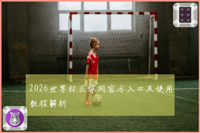 2026世界杯买球网官方入口及使用教程解析